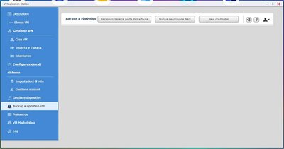 Screenshot del menù backup