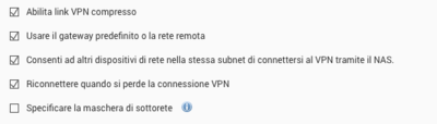 Opzioni VPN