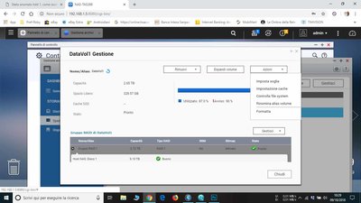 Tendina &quot;Azioni&quot;