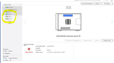 questi 4 hd sarebbero i dischi del mio raid 5