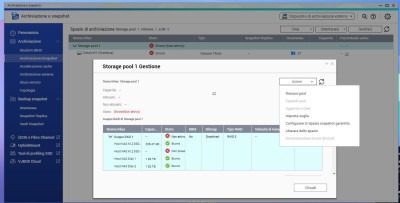 nel gruppo raid5 mi vede solo i 2 m2 e hd 1 e hd2