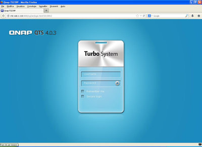 Login di accesso con Firefox con possibilità di accesso